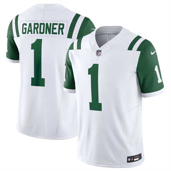 Men & Women & Youth New York Jets #1 Ahmad Sauce Gardner White 2024 Classic Alternate Vapor F.U.S.E. Limited Stitched Jersey,We sell and wholesale Men & Women & Youth New York Jets #1 Ahmad Sauce Gardner White 2024 Classic Alternate Vapor F.U.S.E. Limited Stitched Jersey on line form chian!